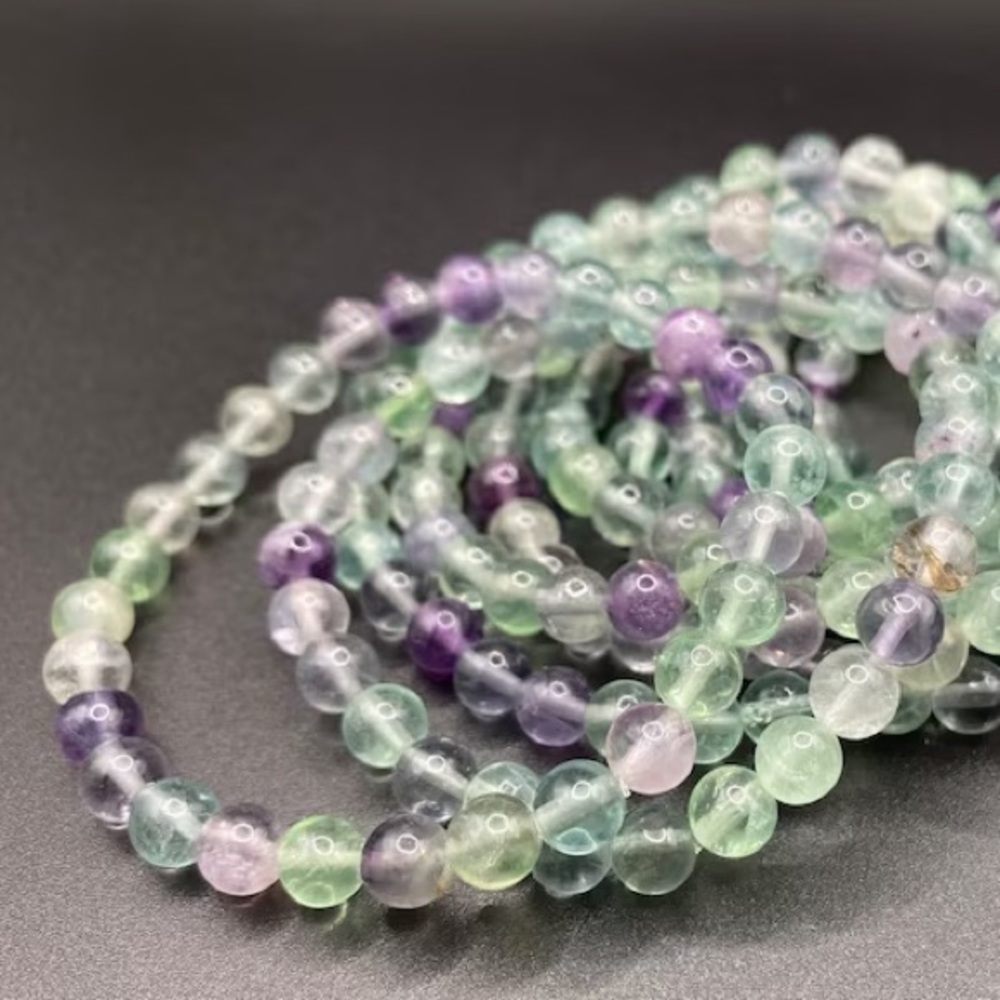Rainbow Fluorite Crystal Bracelet
